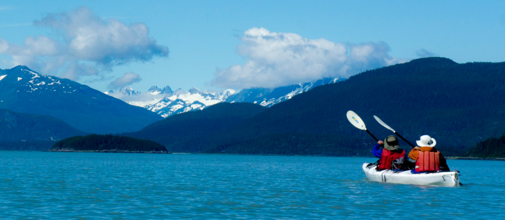 Paddling in the Chilkat Inlet, Haines AK