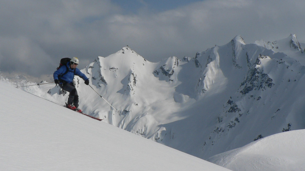 Early April skiing outside of Haines, AK