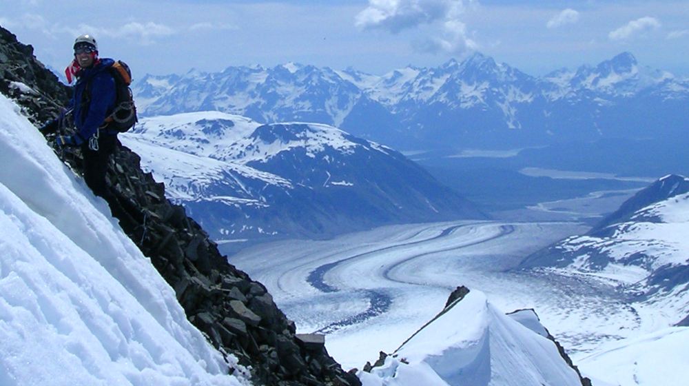 100' below the summit of Sithgahee, above the Casement Glacier