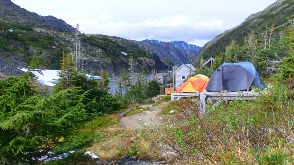 Well established and comfortable tent platforms during the 5-day trip