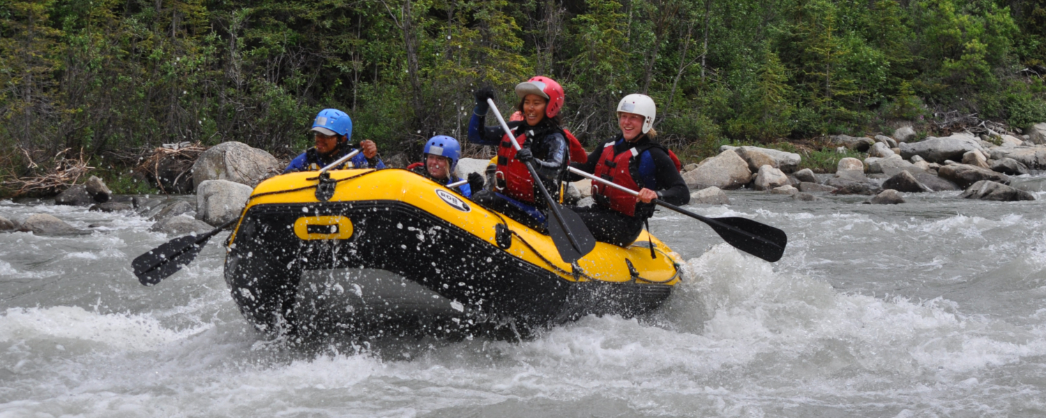 Exciting class III and IV rapids on the Blanchard river day trip