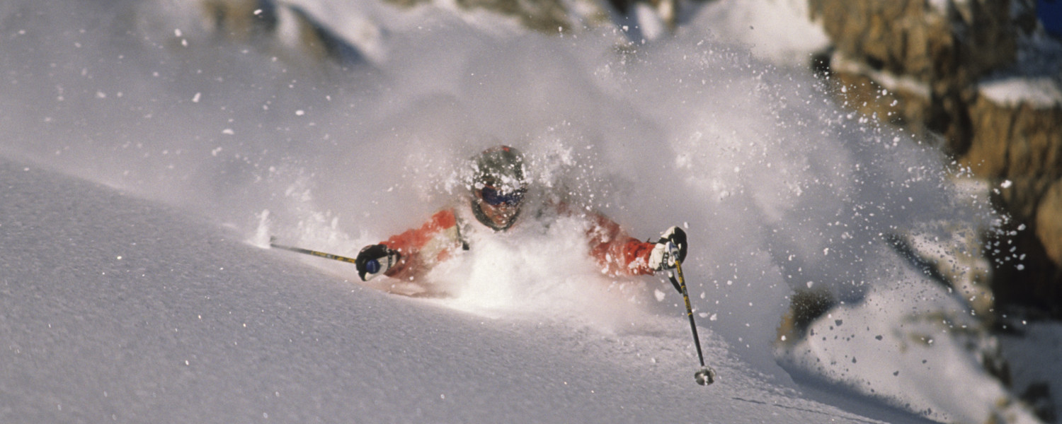 Utah's famously dry powder snow of the Wasatch