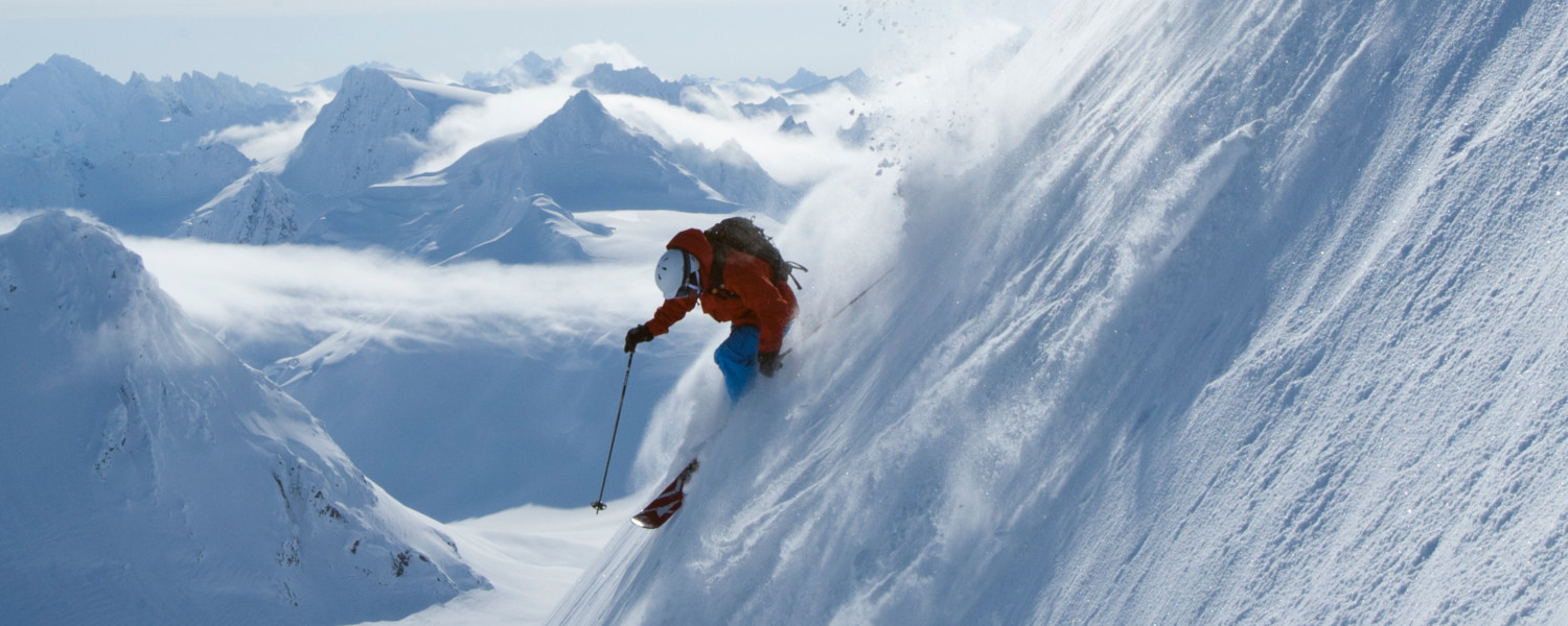 Steeper terrain in the mountains near Haines